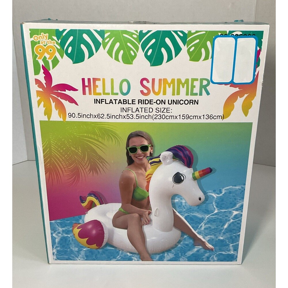Inflatable Ride-On Unicorn 90.5inchx62.5inchx53.5inch